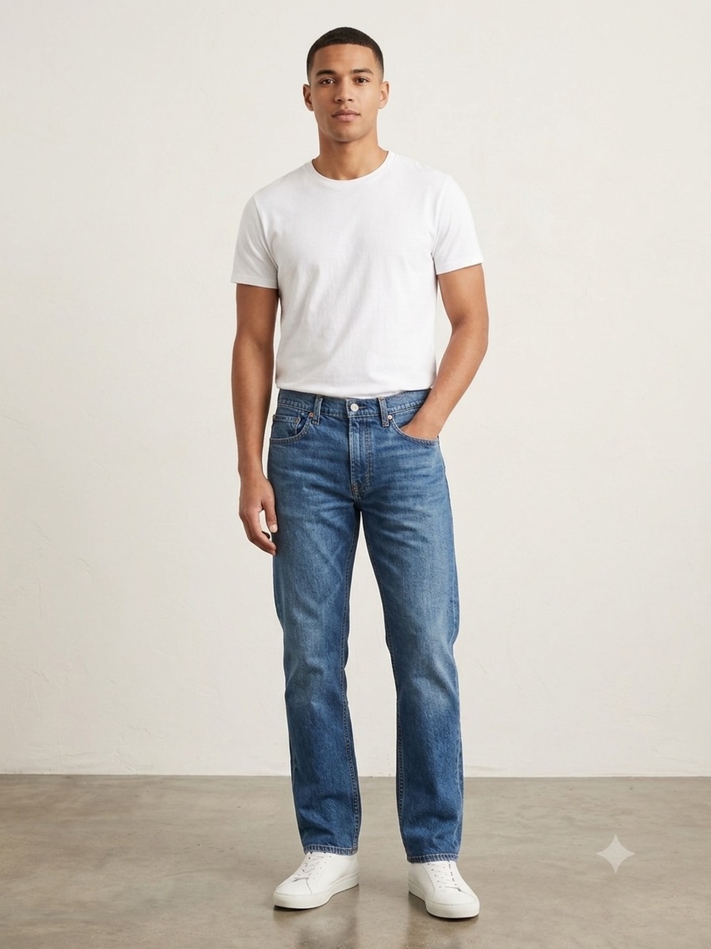 Levi's Regular Straight Jeans in Blue Denim